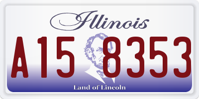 IL license plate A158353