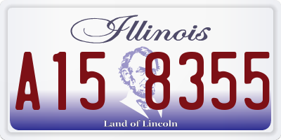 IL license plate A158355