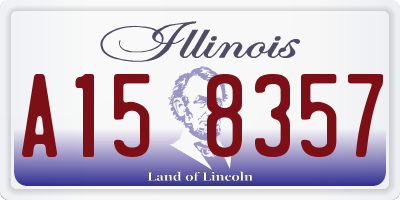 IL license plate A158357