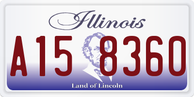 IL license plate A158360