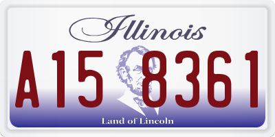 IL license plate A158361