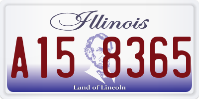 IL license plate A158365
