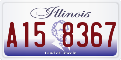 IL license plate A158367