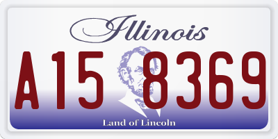 IL license plate A158369