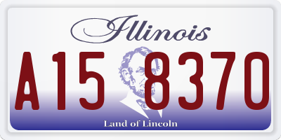 IL license plate A158370