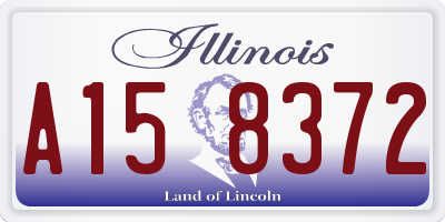 IL license plate A158372