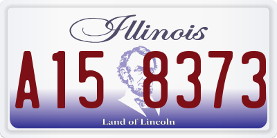 IL license plate A158373