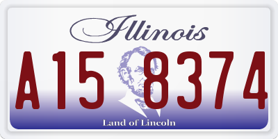 IL license plate A158374