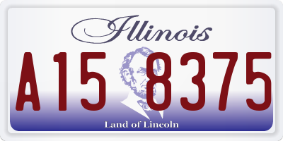 IL license plate A158375