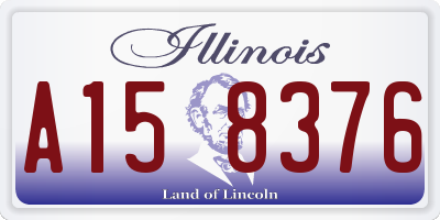IL license plate A158376