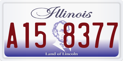 IL license plate A158377