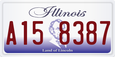 IL license plate A158387