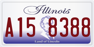 IL license plate A158388