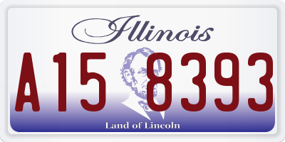 IL license plate A158393