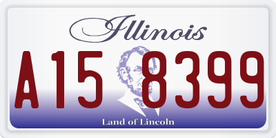 IL license plate A158399