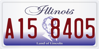 IL license plate A158405