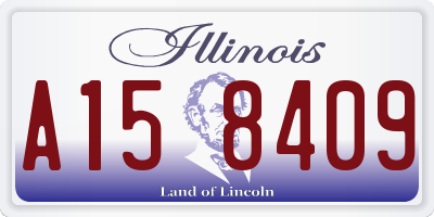 IL license plate A158409