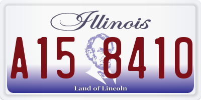 IL license plate A158410