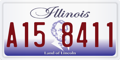 IL license plate A158411