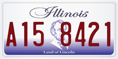 IL license plate A158421