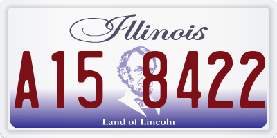 IL license plate A158422
