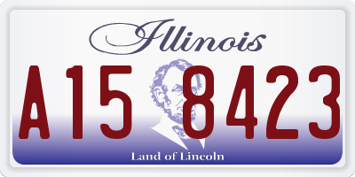 IL license plate A158423
