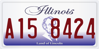 IL license plate A158424