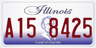IL license plate A158425