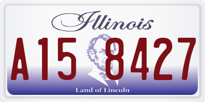 IL license plate A158427