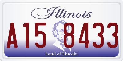IL license plate A158433