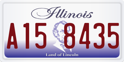 IL license plate A158435