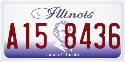 IL license plate A158436