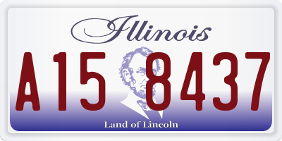 IL license plate A158437