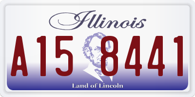 IL license plate A158441