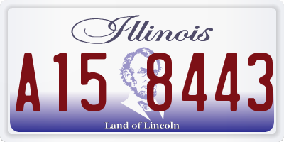IL license plate A158443