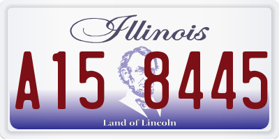 IL license plate A158445