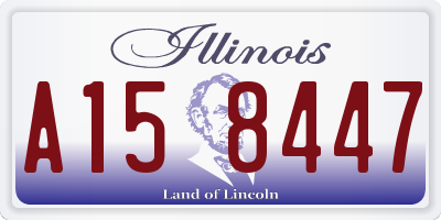 IL license plate A158447