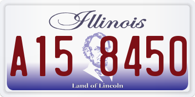 IL license plate A158450