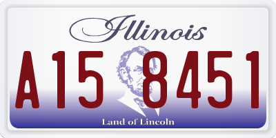 IL license plate A158451