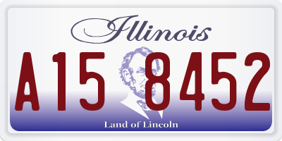 IL license plate A158452