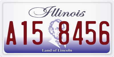 IL license plate A158456