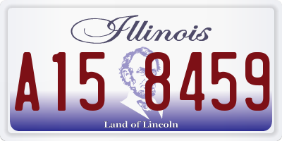 IL license plate A158459