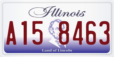 IL license plate A158463
