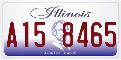 IL license plate A158465