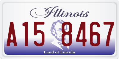 IL license plate A158467