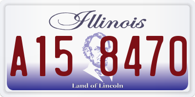 IL license plate A158470