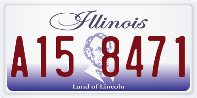 IL license plate A158471