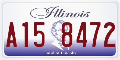 IL license plate A158472