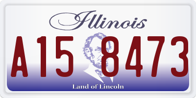 IL license plate A158473