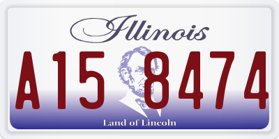IL license plate A158474